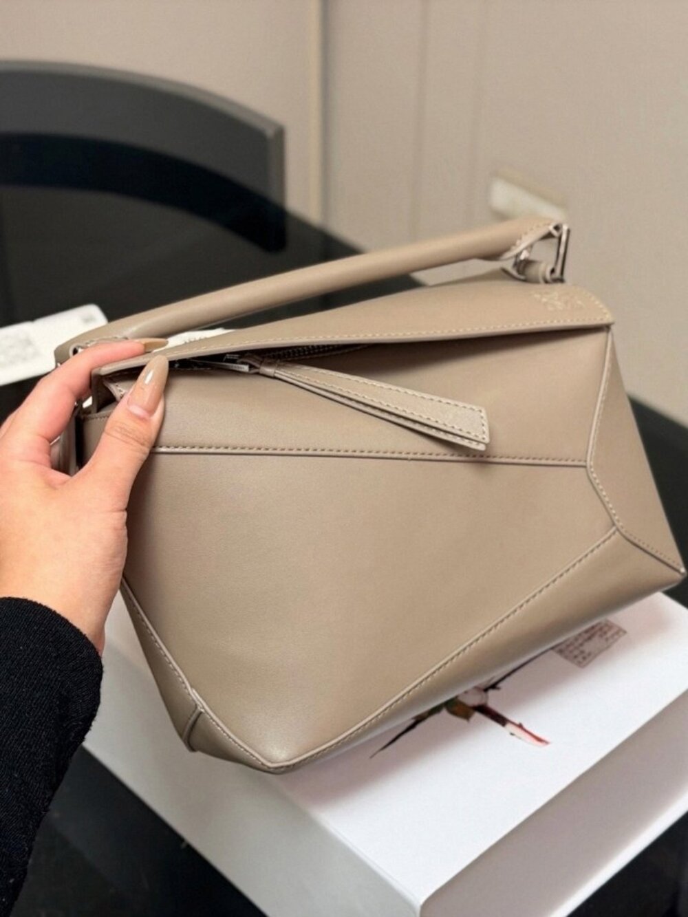 Loewe Geometric Bag, Calfskin, 24 x 15 cm